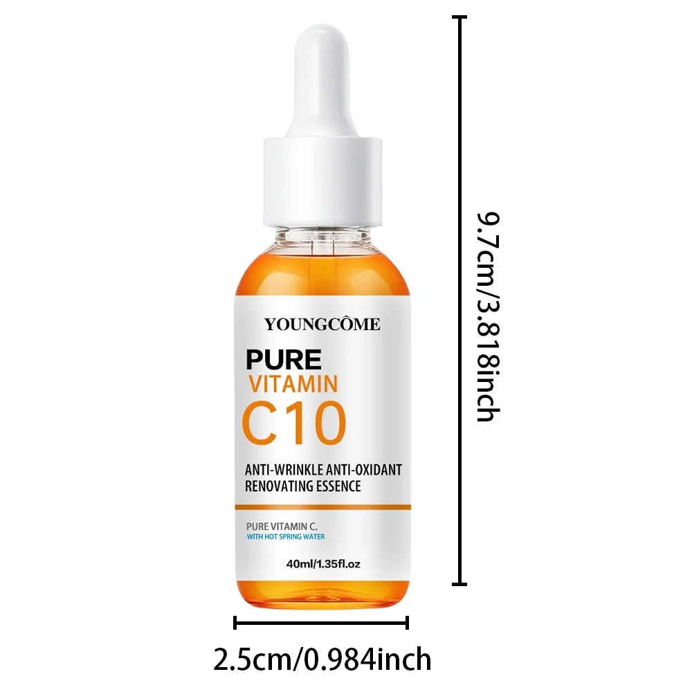 Vitamin C Facial Essence Hyaluronic Acid Dark Skin Brighten Serum Fade Fine Lines Moisturizing Repair Dull Serum Face Skin Care