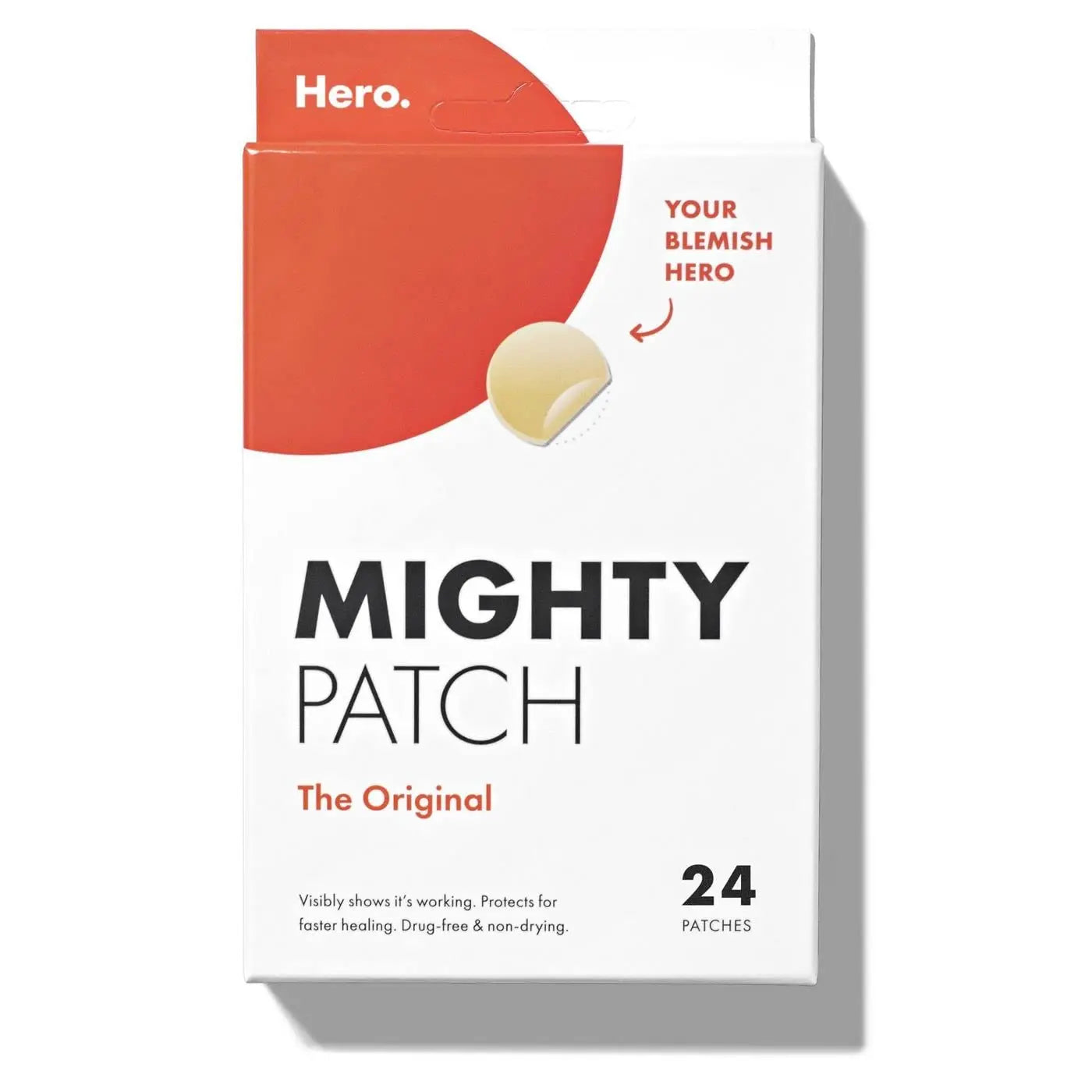 Mighty Patch™ Original patch from Hero Cosmetics - Hydrocolloid Acne Pimple Patch for Covering Zits and Blemishes in Face