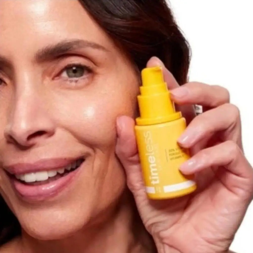 Timeless Skin Care 20% Vitamin C Serum Vitamin E Ferulic Acid Moisturizing Firming Orange Collagen Facial Essence, 30ml original