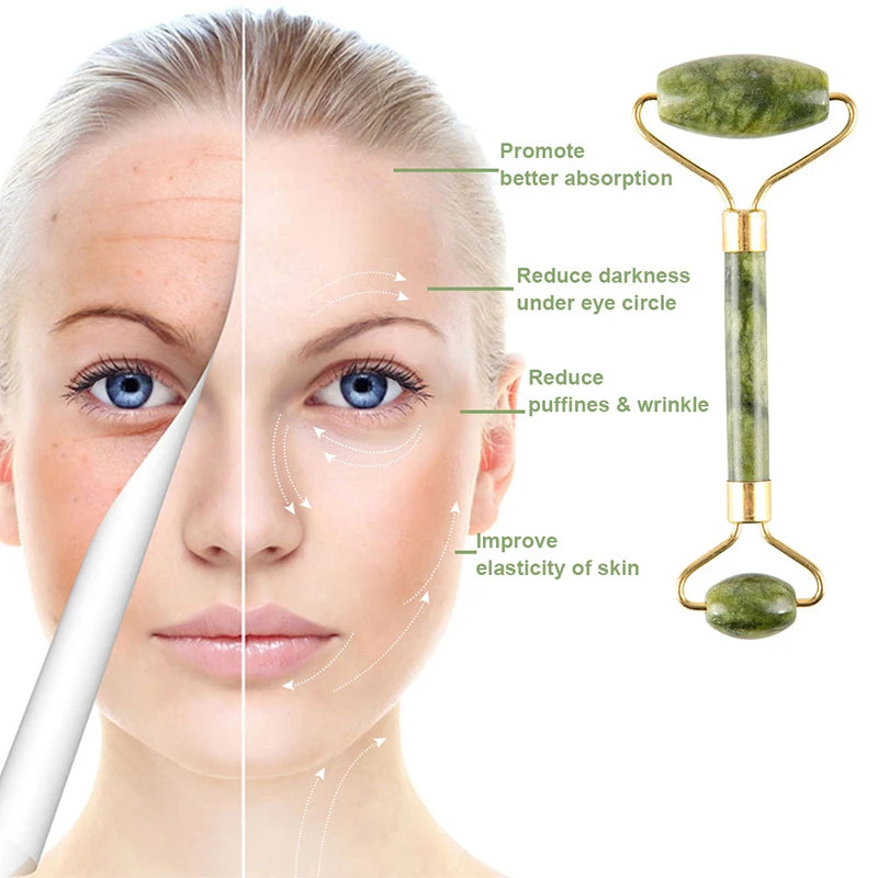 Gua Sha Face Massager Roller Jade Store Scraper Roller Massage for Facial Gouache Lift Body Slimming Guasha Neck Skin Care Tools