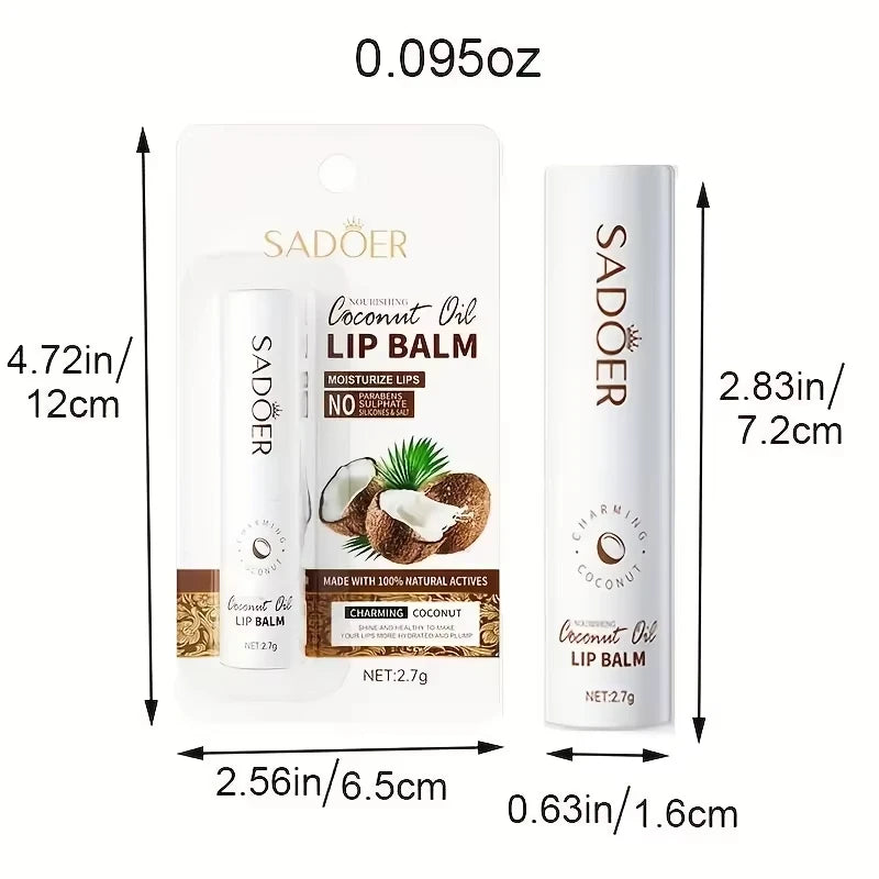 Coconut Lip Balm - Sustained Nourishment and Hydration for All Genders - Everyday Lip Care.