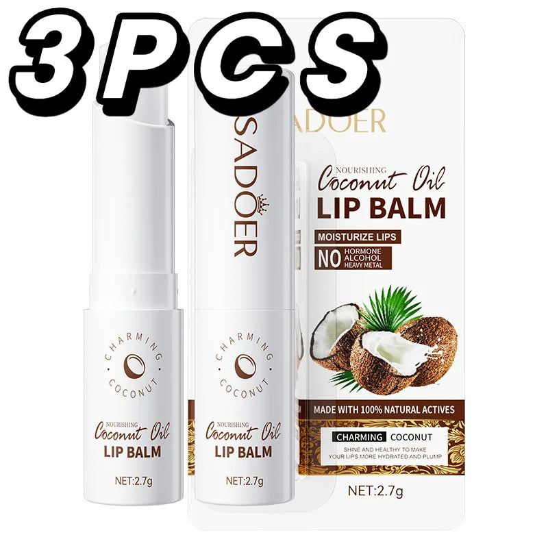 Coconut Lip Balm - Sustained Nourishment and Hydration for All Genders - Everyday Lip Care.