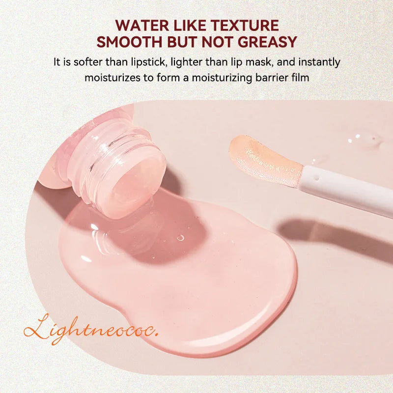 The Peach Milk Honey Lip Oil effectively alleviates dryness, provides deep moisturization, diminishes the appearance of lip lines, and imparts a light, hydrated feel to the lips. It is designed with an oversized brush head and features an appealing aesth.