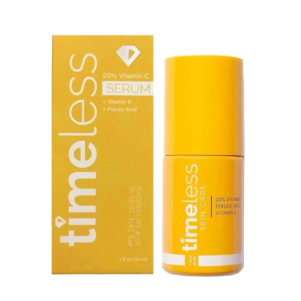 Timeless Skin Care 20% Vitamin C Serum Vitamin E Ferulic Acid Moisturizing Firming Orange Collagen Facial Essence, 30ml original
