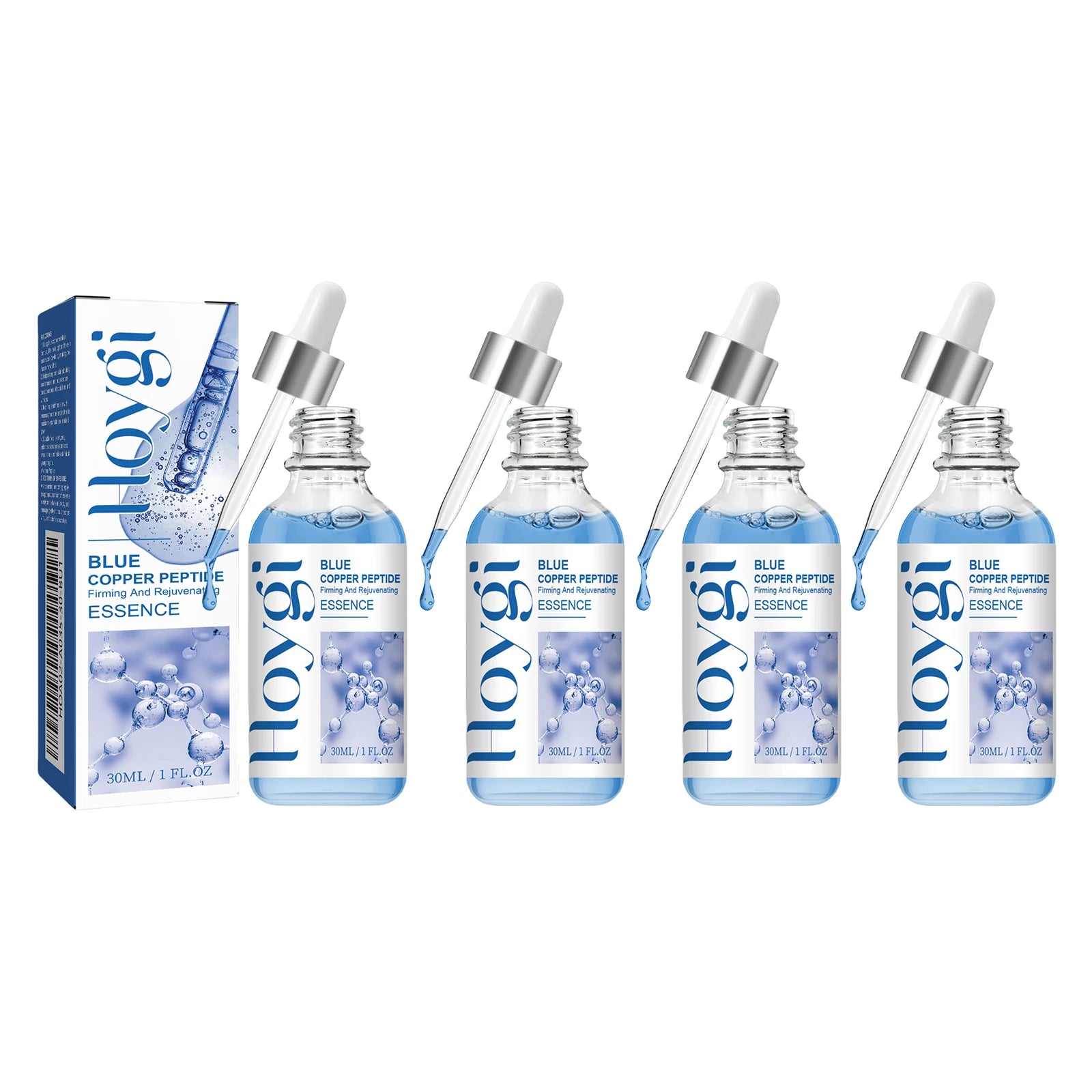 Hoygi Blue Copper Peptide Firming Serum Collagen Boost Repair Hydrating All Skin Types Fast Absorbing Non Irritating