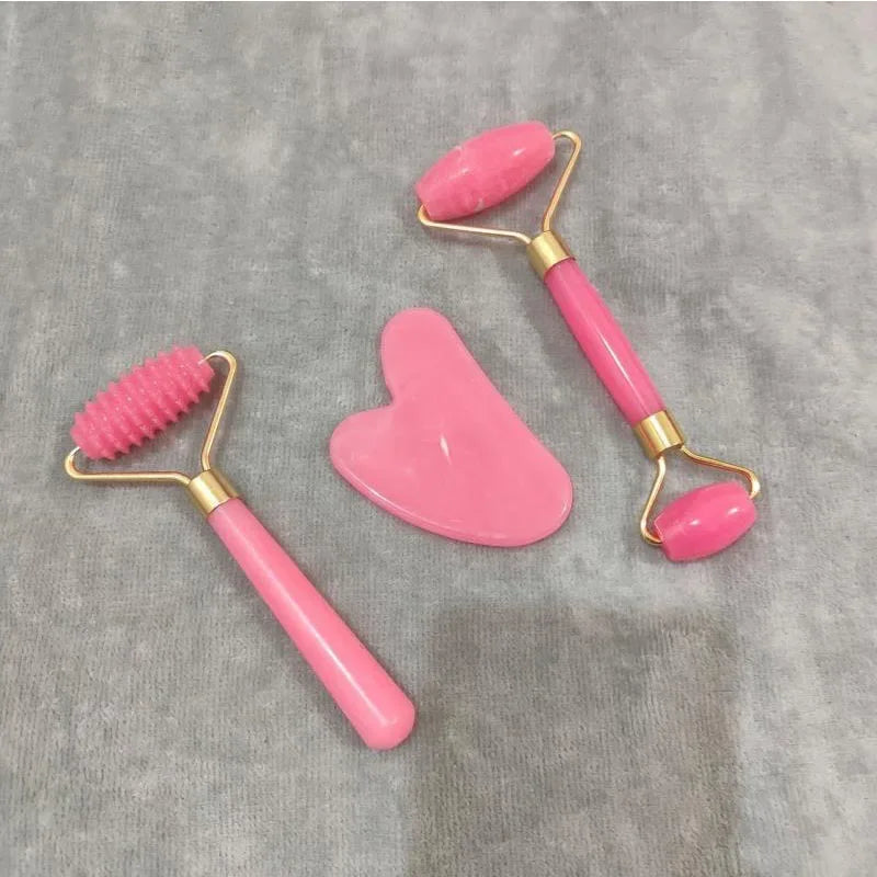 【Hot sales】Juego de Herramientas de belleza de 3 piezas con caja de regalo Facial scraping, essential oil massage stick