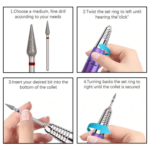 1Pc Nail Drill Bits Machine Pedicure Manicure Foot Cuticle Clean Tools Nail File Grinding Head Nail Art Tools Accessories Polish