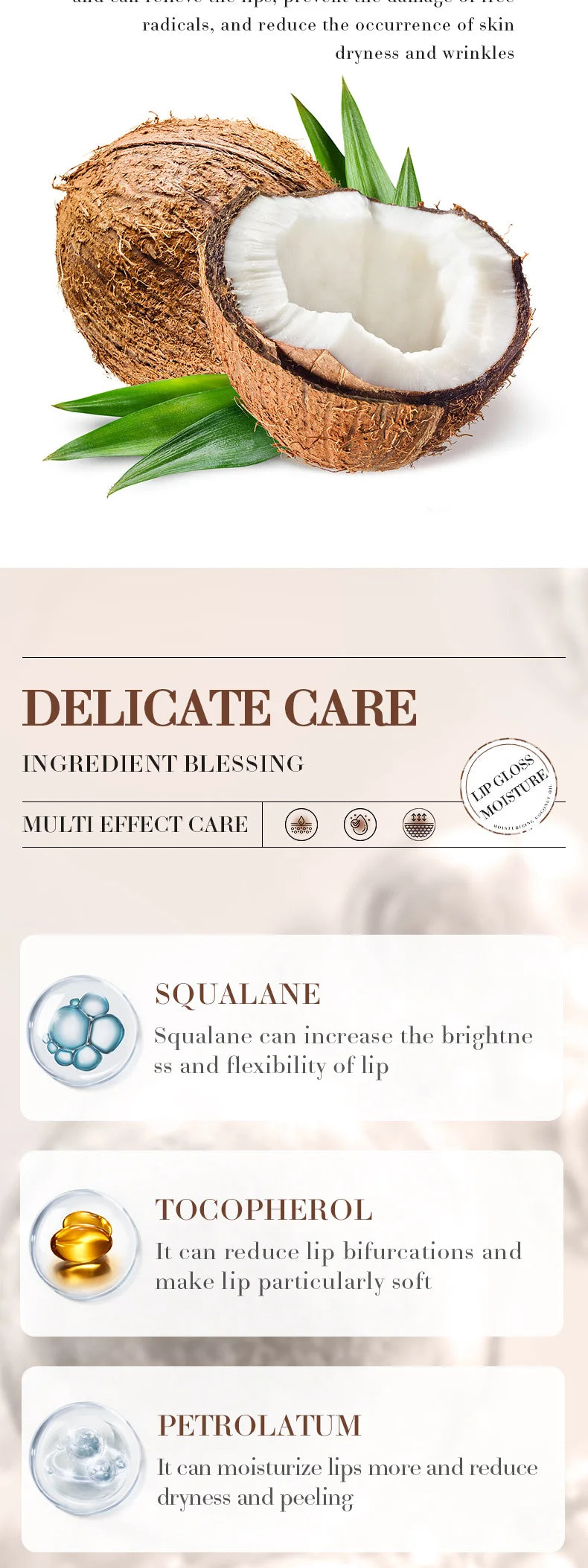 Coconut Lip Balm - Sustained Nourishment and Hydration for All Genders - Everyday Lip Care.